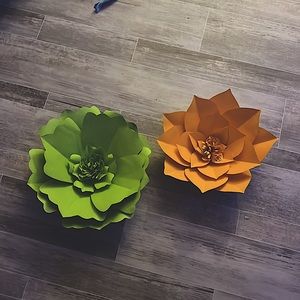 HANDmade Paper FLOWER WALL DECOR 💐